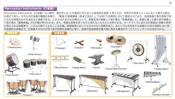 打楽器各種